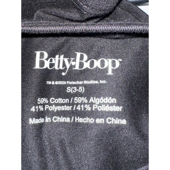 Betty Boop Graphic T-Shirt Adult Black Short Sleeve Tee Retro Pin Up - Picture 5 of 5